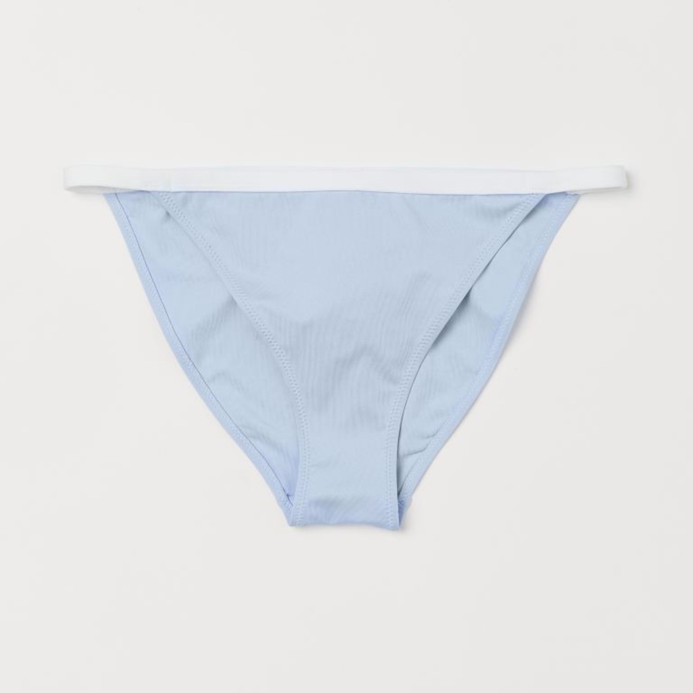 H&M NWT Light Blue Tanga Low Waist Bikini Bottoms